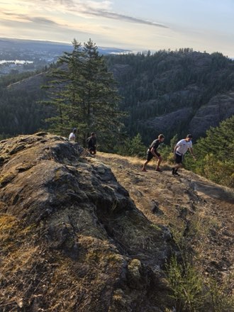 Up on the rocks